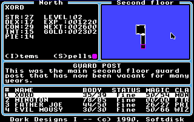 Xord stat screen