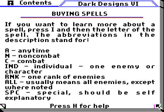 Dark Designs VI: Restoration -Buying Spells3