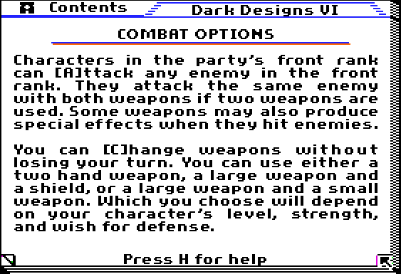 Dark Designs VI: Restoration -Combat1