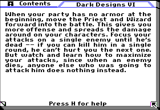 Dark Designs VI: Restoration -Hints2